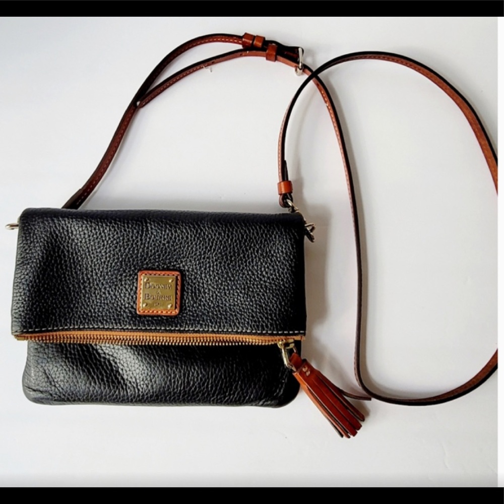 Dooney and Bourke Black Foldover Crossbody